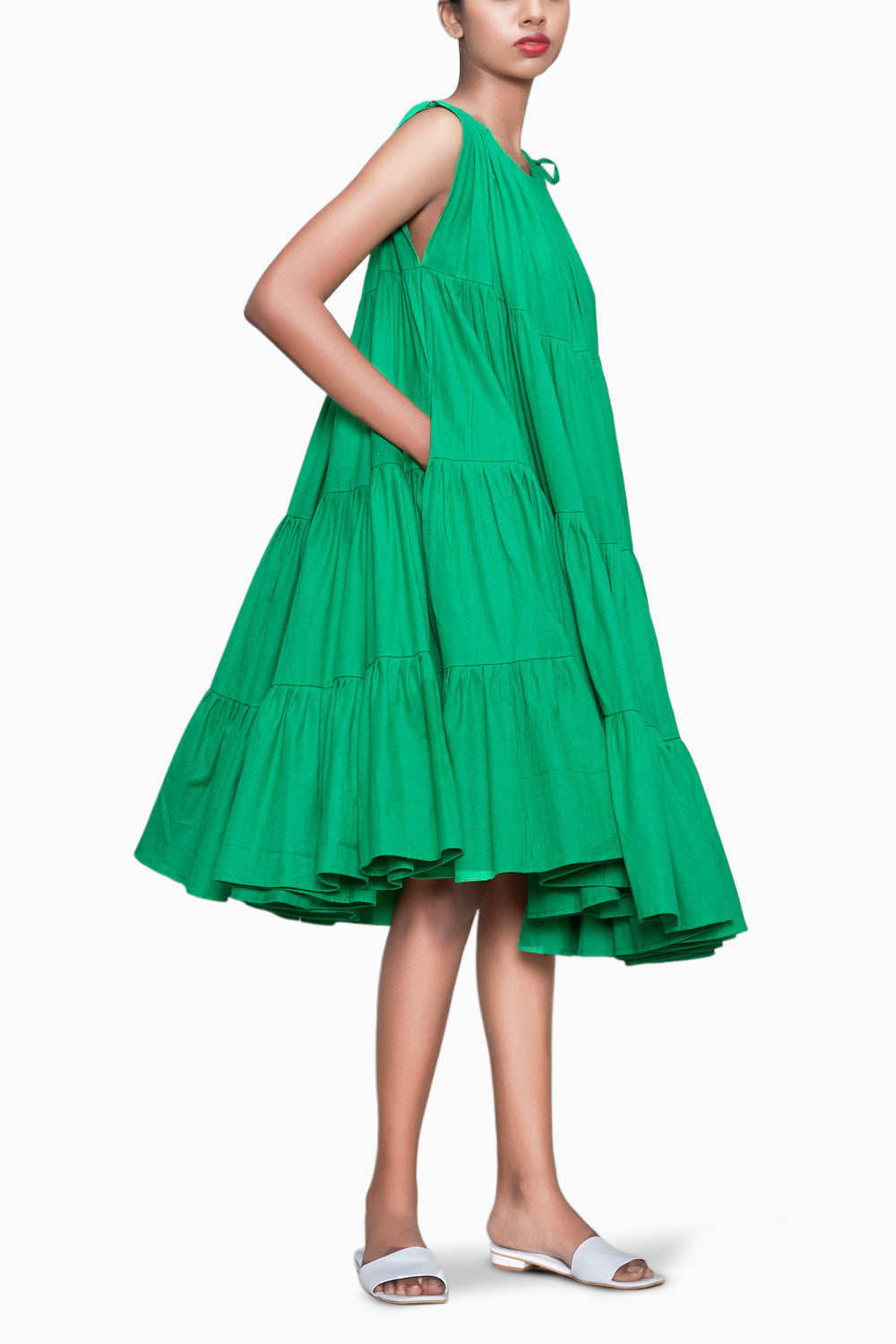 Green Mati New Vena Aakaar Dress