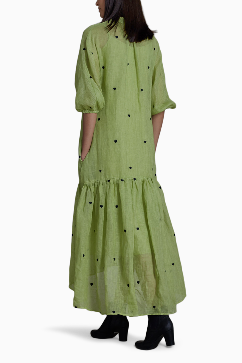 Mati Queen Of Hearts Dress-Green