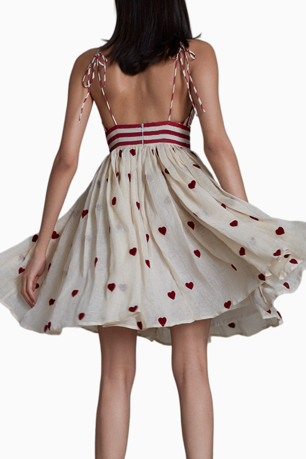 Mati Rummy Dress-Oatmeal Hearts