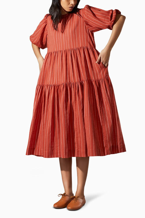 Vasara Rust Dress