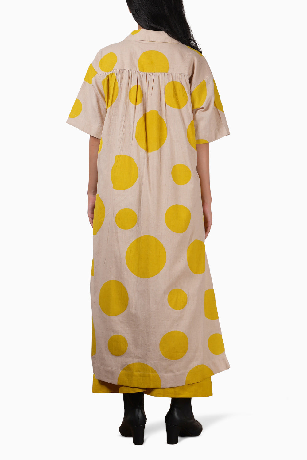 Yellow Polka Tunic Set