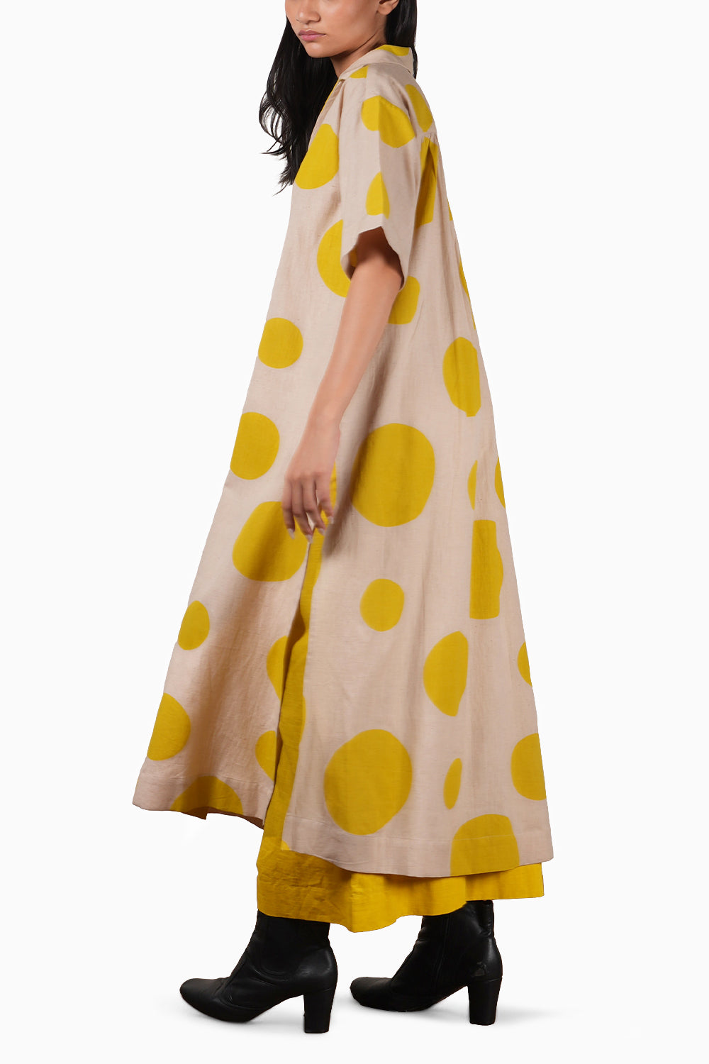 Yellow Polka Tunic Set