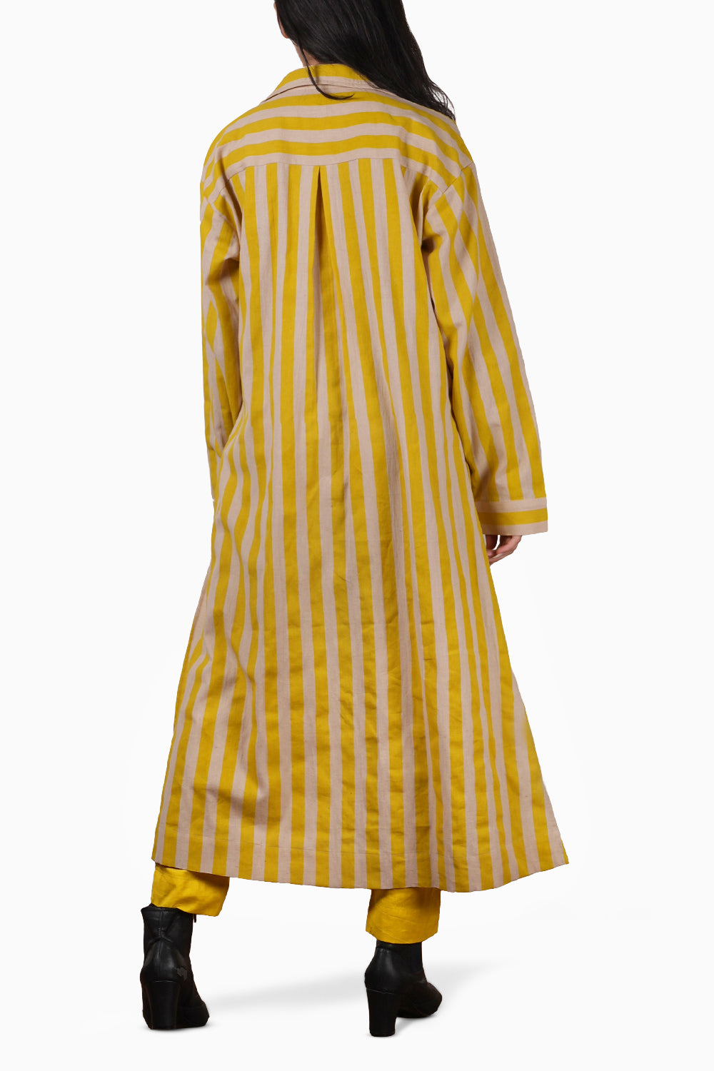 Yellow Striped Tunic Set