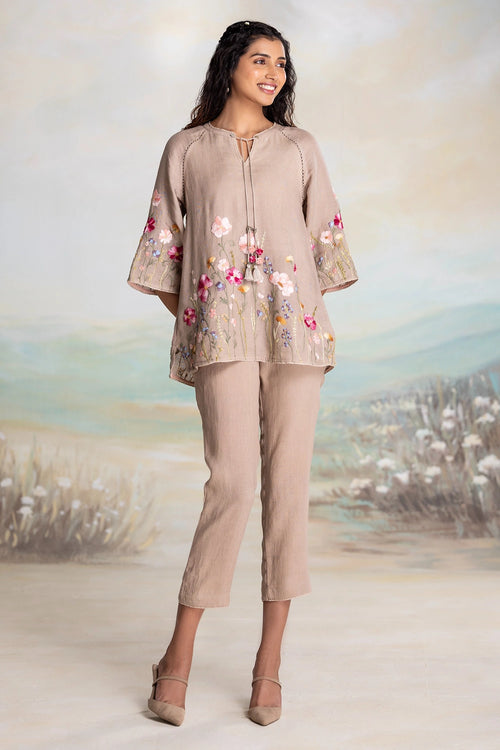 Meet Me in the Meadow Beige Co-ord Set