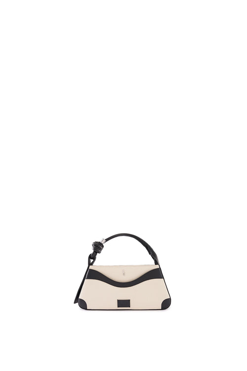 Melina Canvas Cacao Black Crossbody Bag