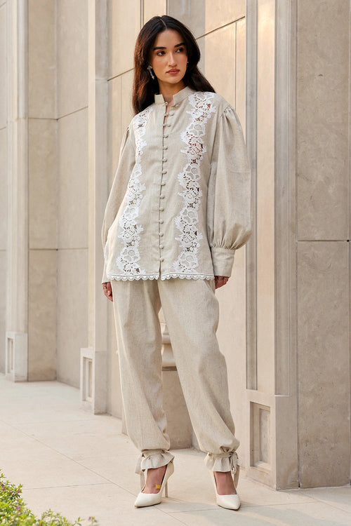 Creamy Co-ord Set