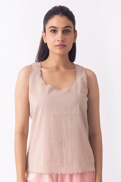 Mia Voile Beige Slip