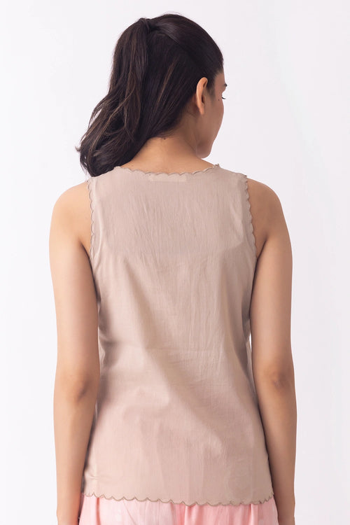 Mia Voile Beige Slip