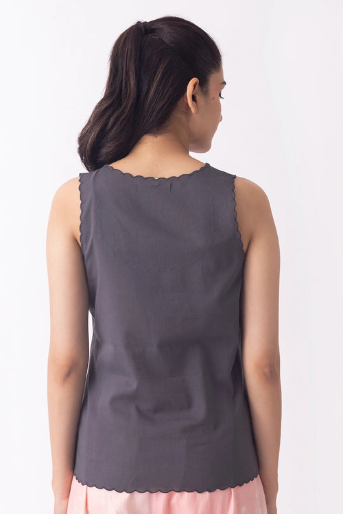 Mia Voile Black Slip
