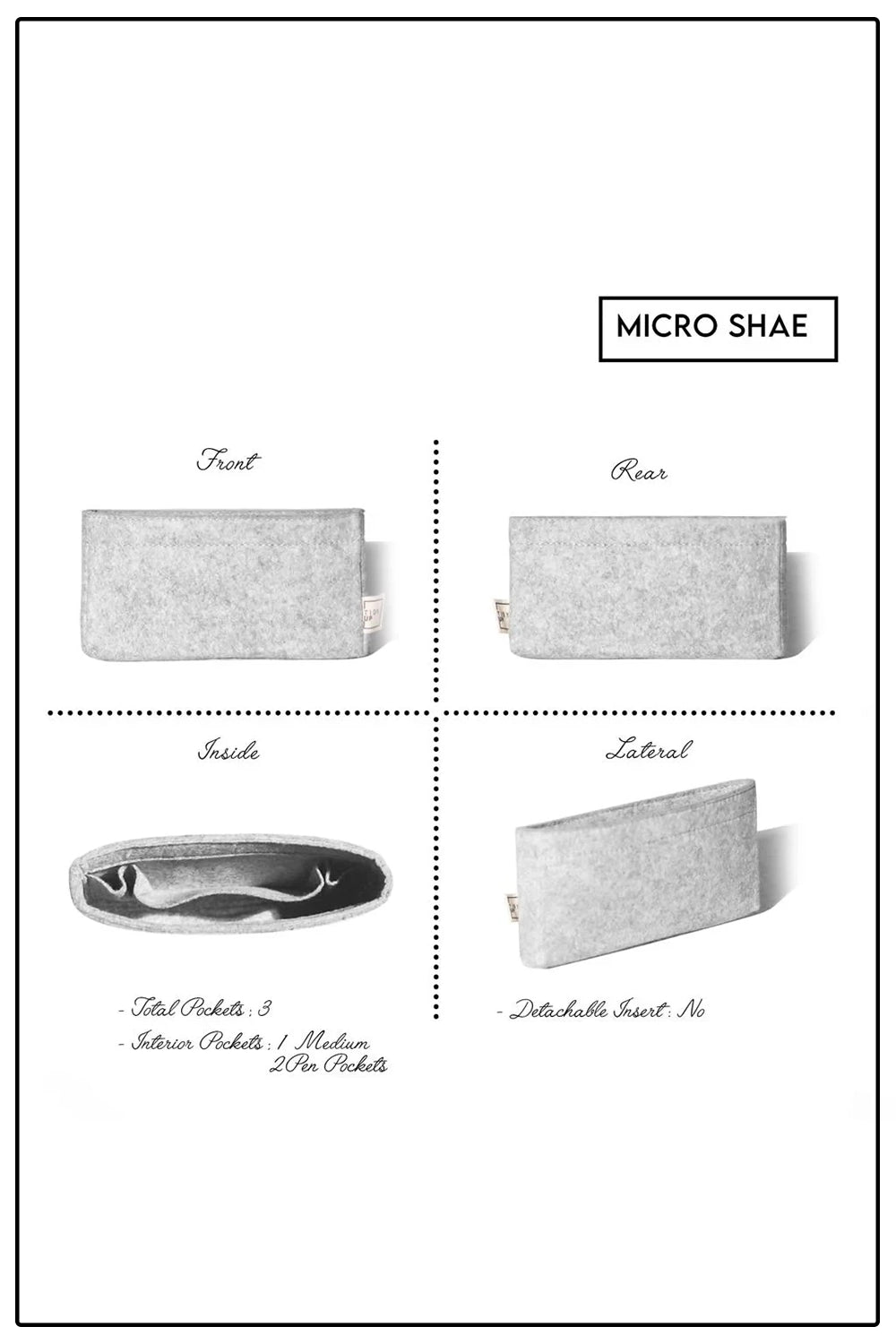 Grey Micro Shae Organiser