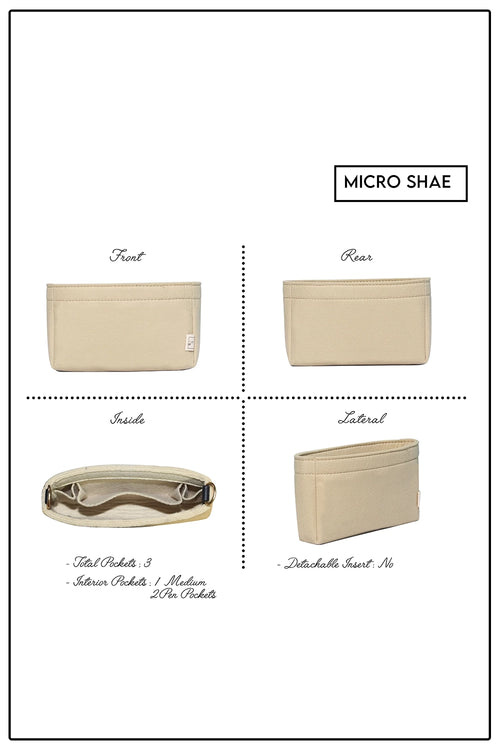 Beige Micro Shae Organiser