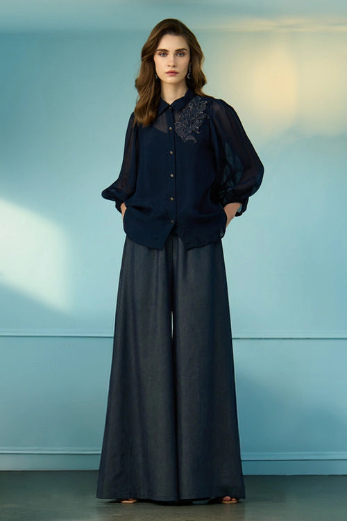 Midnight Dew Navy Blue Co-ord Set