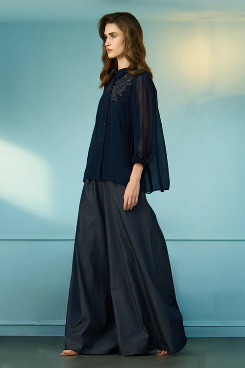 Midnight Dew Navy Blue Co-ord Set