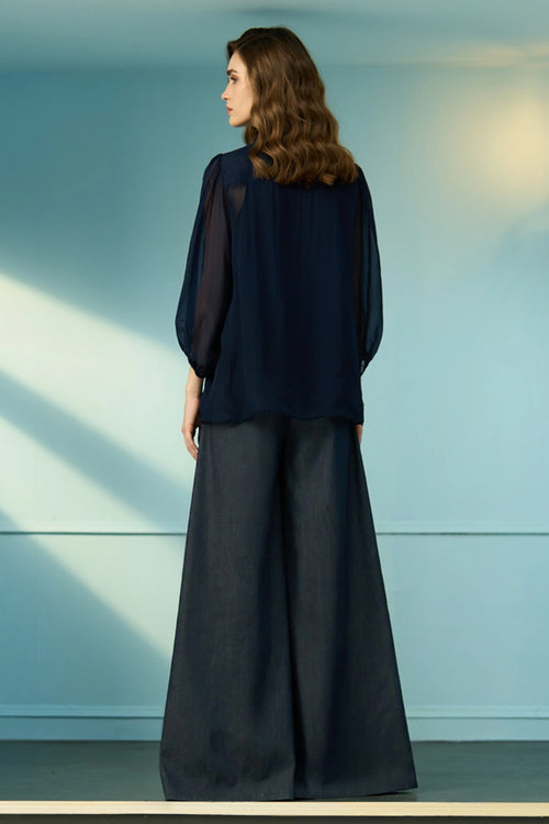 Midnight Dew Navy Blue Co-ord Set