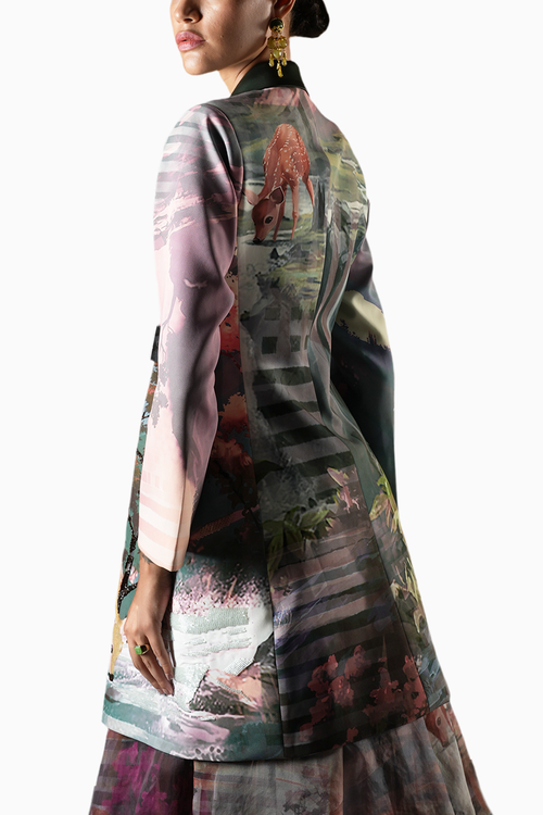 Printed Milda Blazer Set