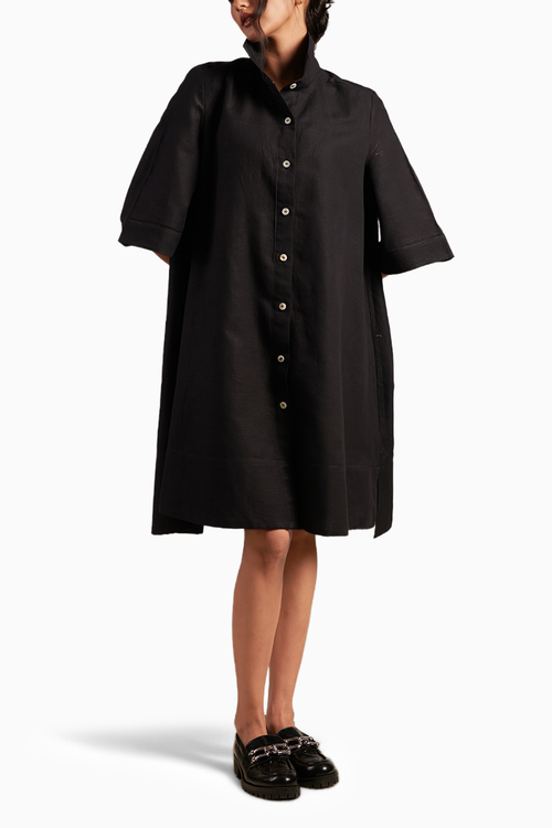 December Night Sky Shirt Dress