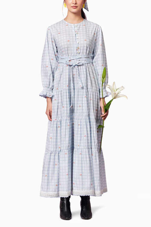 Capri Roses Long Dress