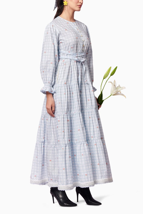 Capri Roses Long Dress