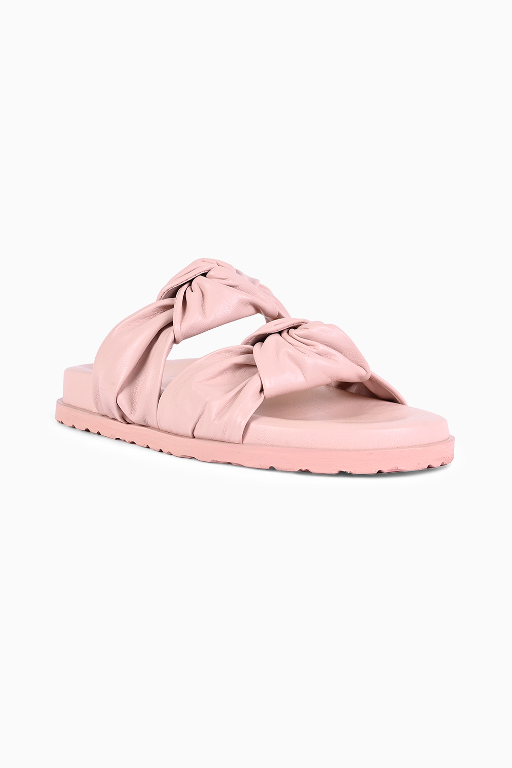 Molly Pink Leather Flats
