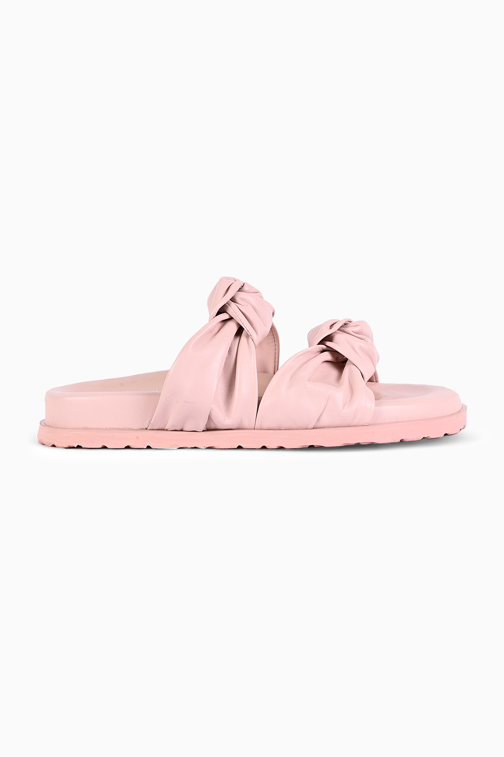 Molly Pink Leather Flats