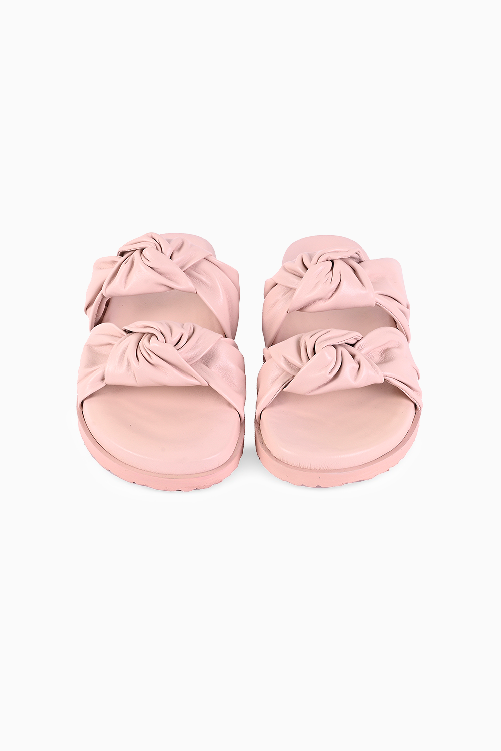 Molly Pink Leather Flats