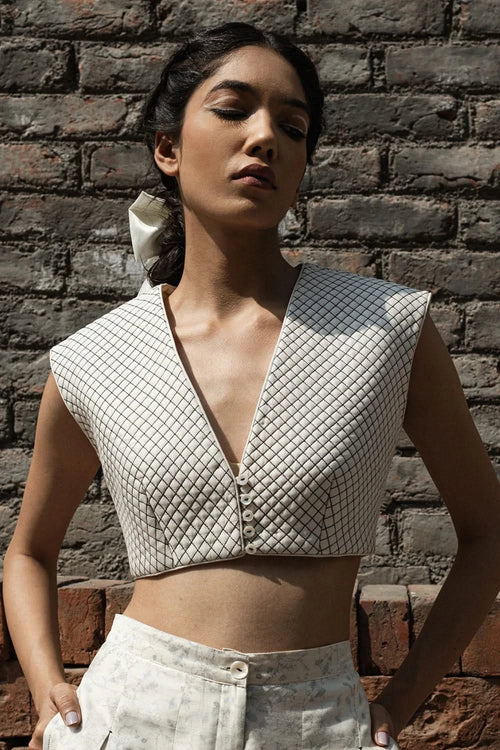 Moonflower Quilted Blouse