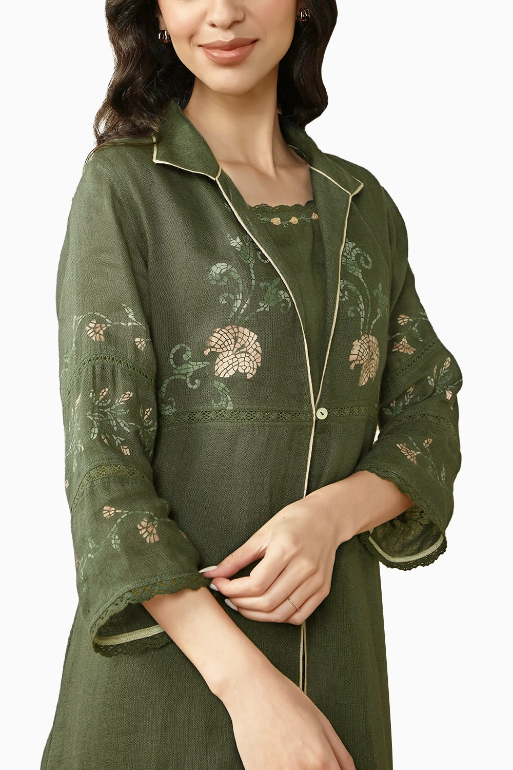 Hunter Mosaic Floral Kate Jacket Set