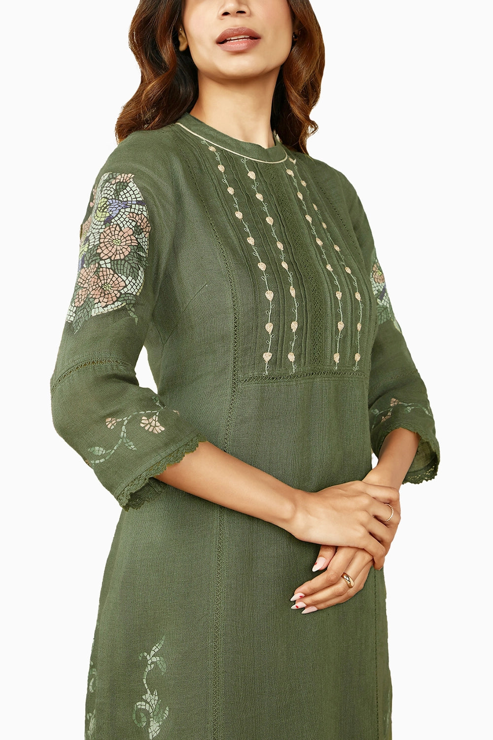 Hunter Mosaic Floral Kurta Set