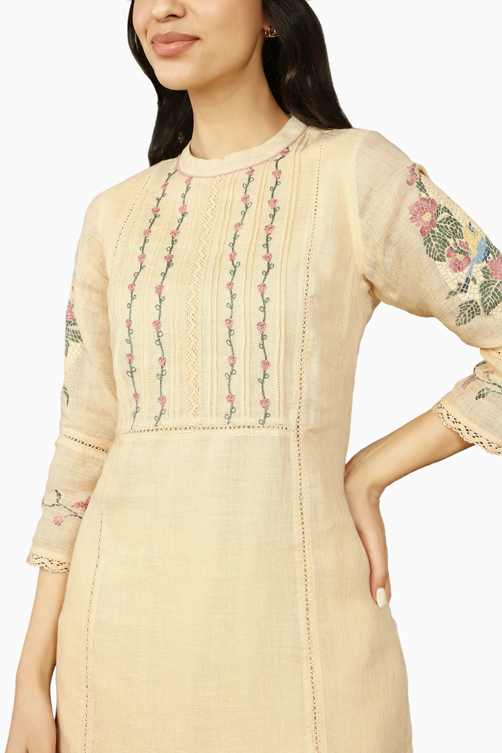 Tuscan Mosaic Floral Kurta Set