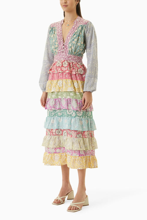 Multicoloured Mumbai Dress