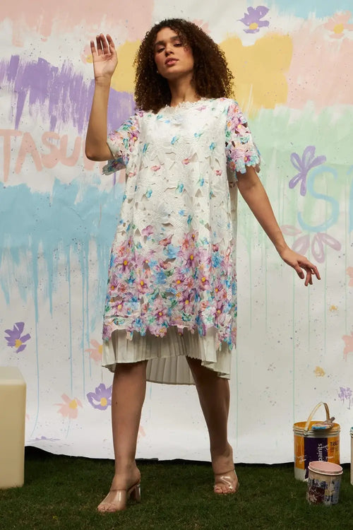 Myra Mesh Iris Dress