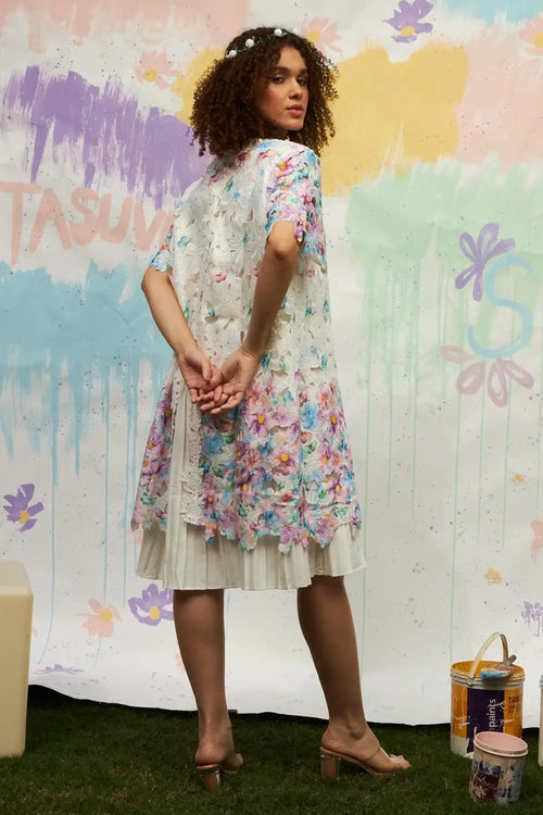 Myra Mesh Iris Dress