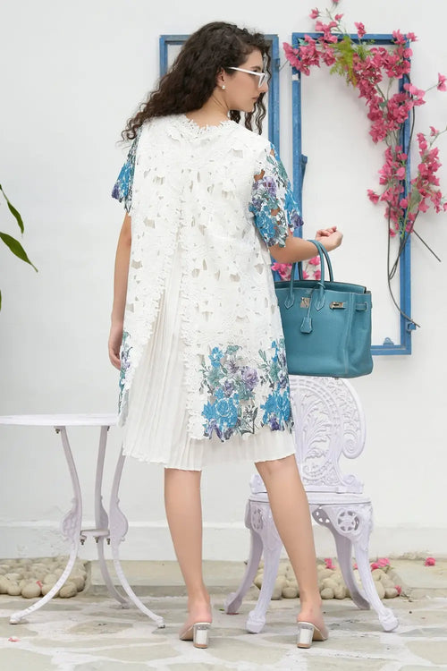 Myra Mesh Iris Lace Dress