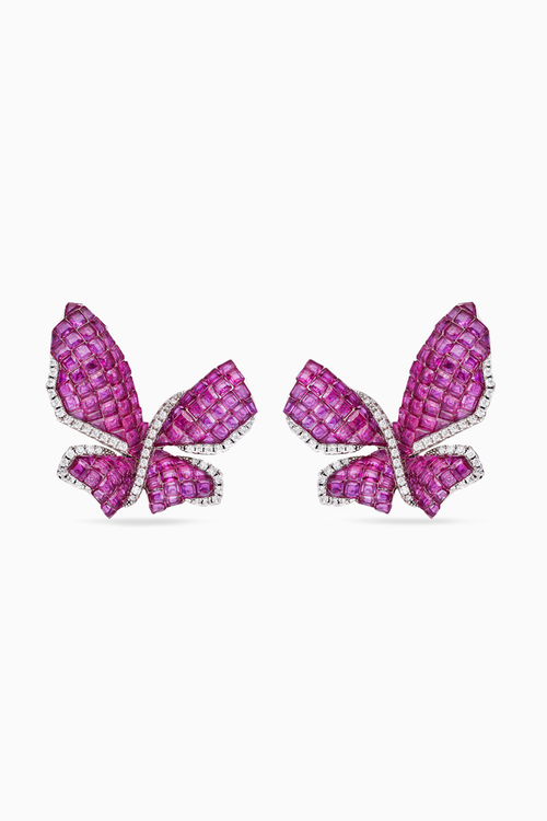 Mystical Butterfly Statement Earrings