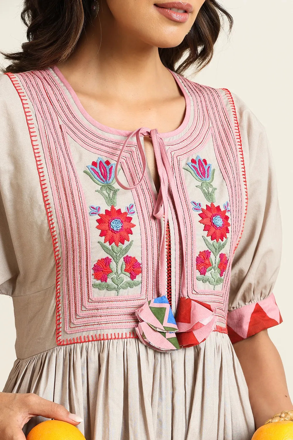 Ember Peasant Dress