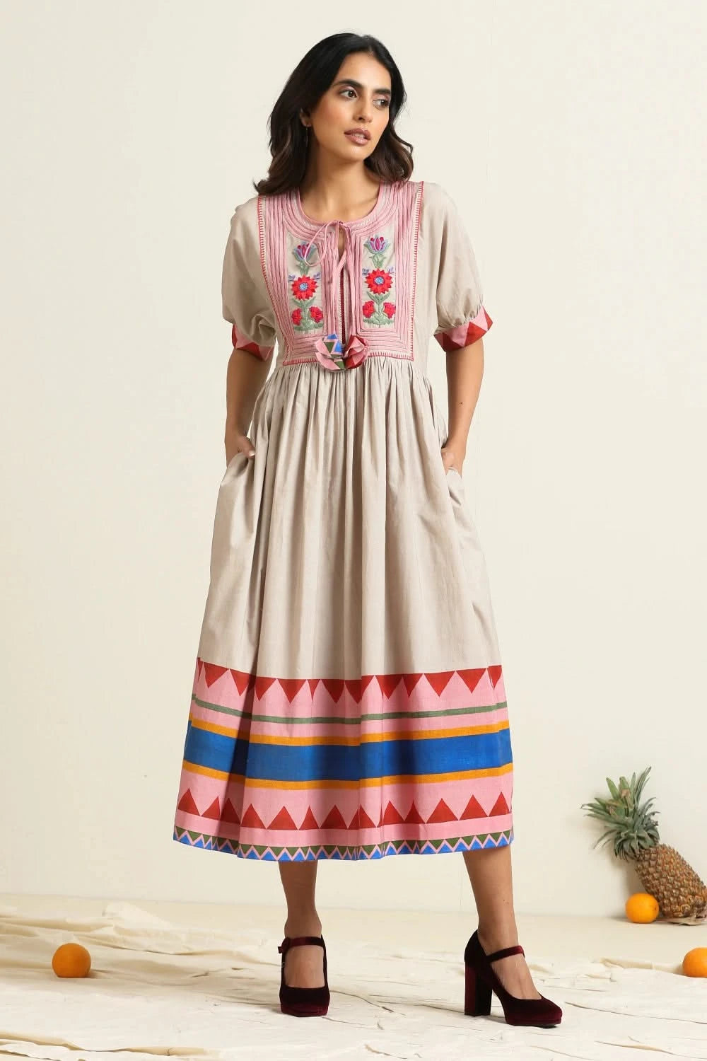 sachin and babi light blue dress Peasant Dresses