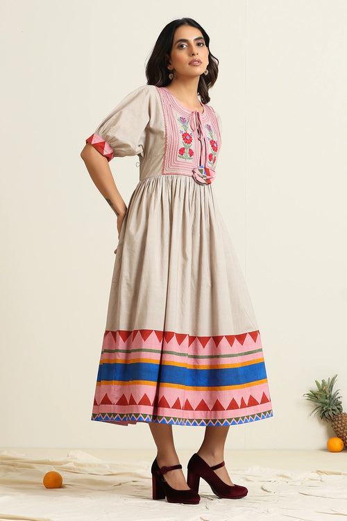 Ember Peasant Dress