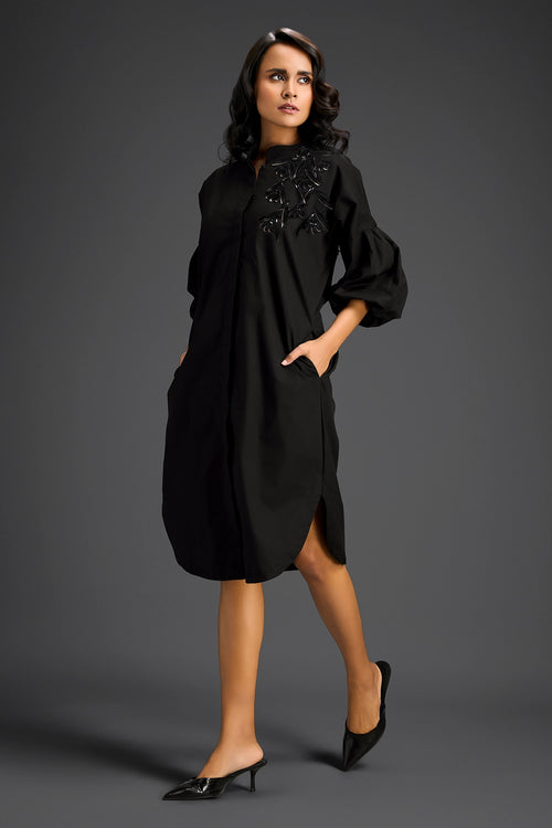 Black Shirt Dress