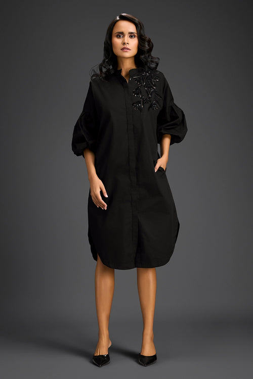 Black Shirt Dress