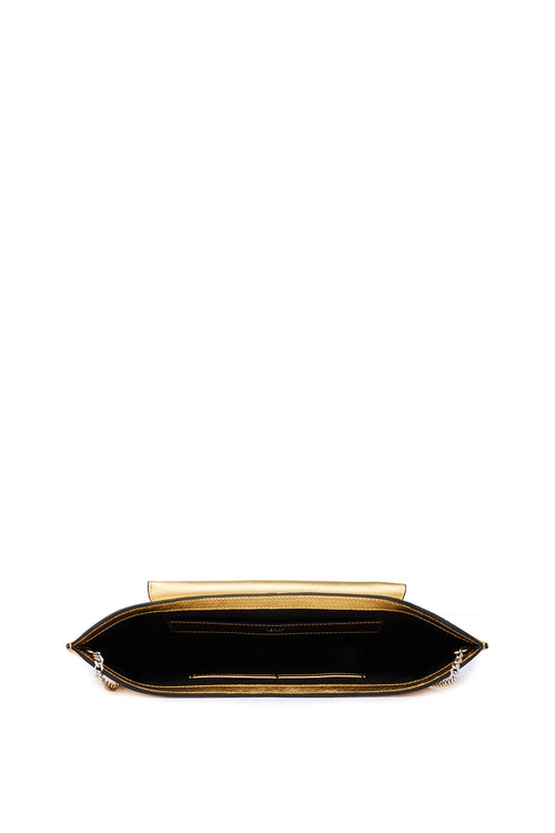 Nadia Metallic Gold Clutch Bag
