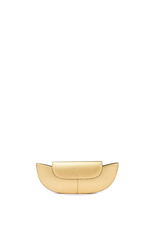Nadia Metallic Gold Clutch Bag