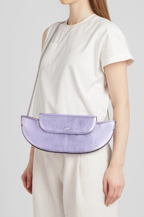 Nadia Thistle Metallic Clutch