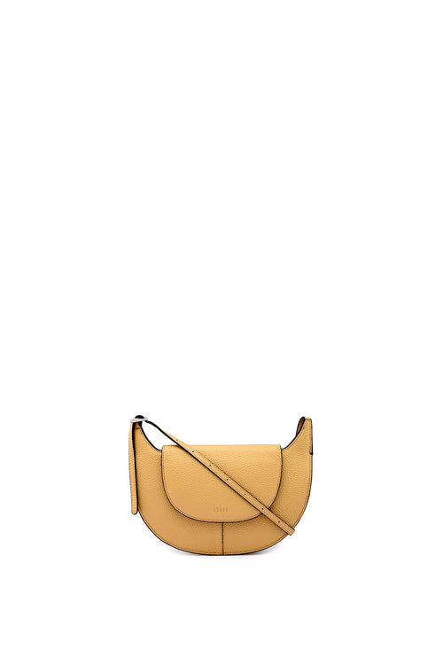 Nadia Black Pebble Crossbody Bag