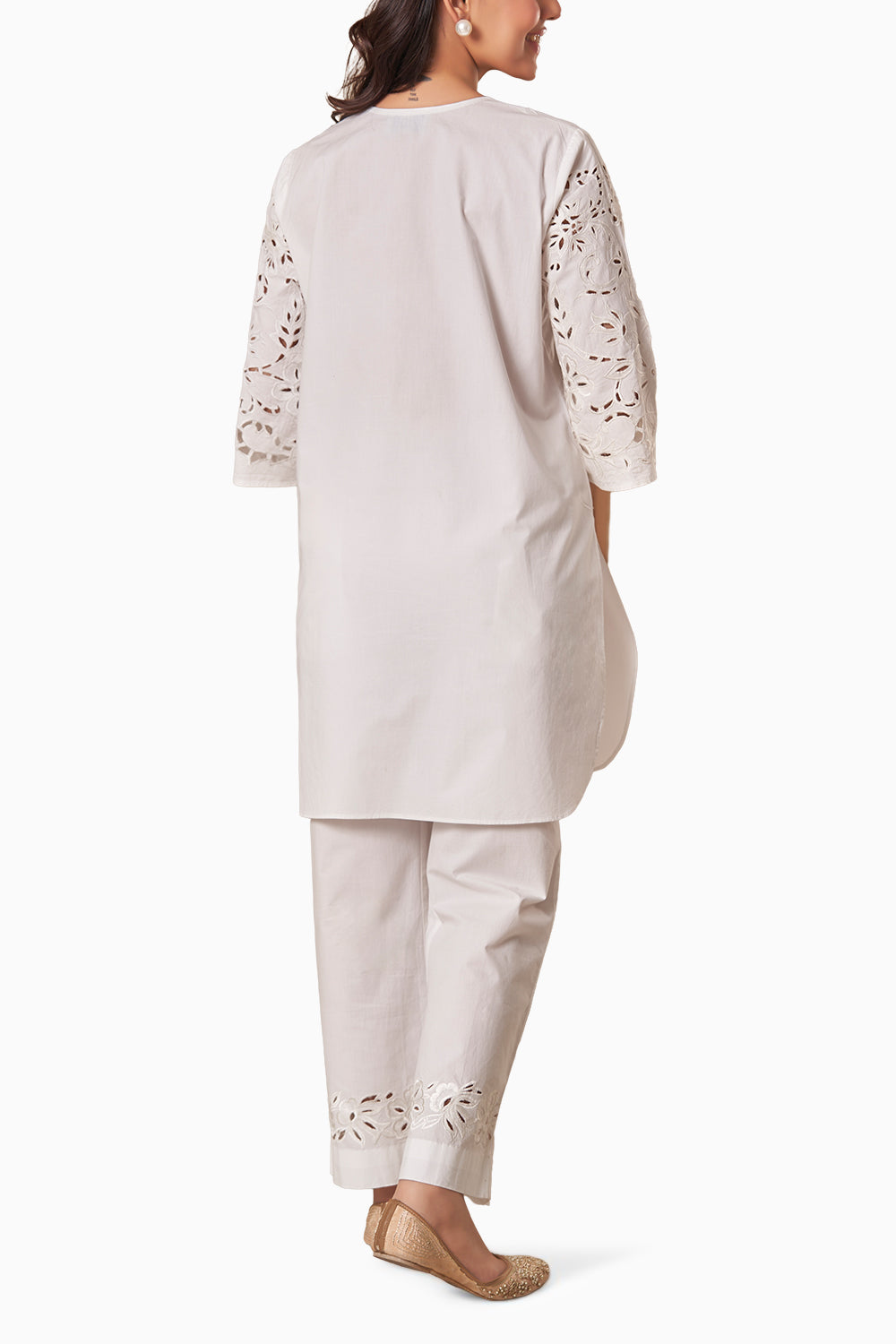 Navya White Kurta Set