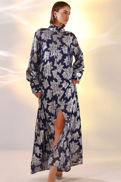 Navy Blue Kaftan