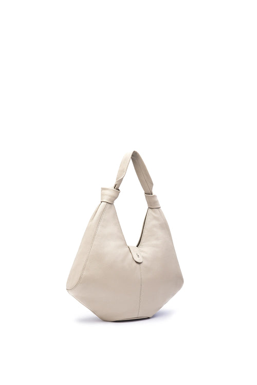 Nelli Pebble Bone Large Hobo Bag