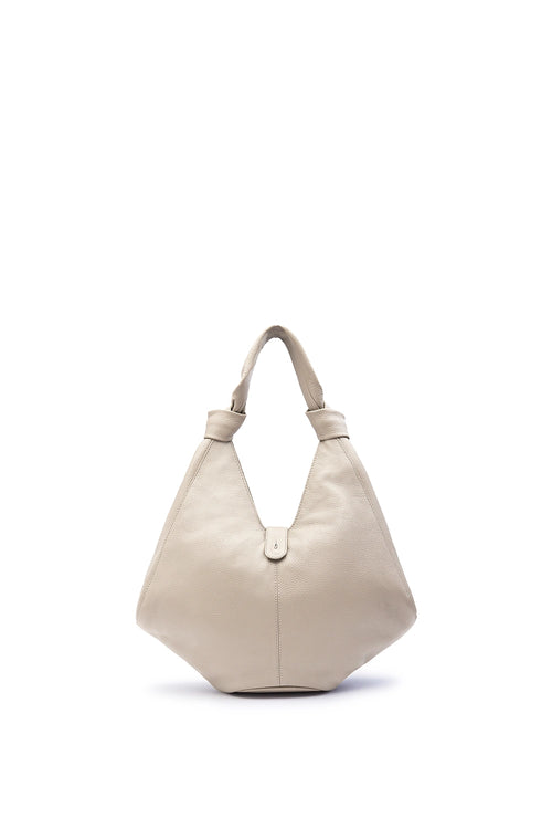 Nelli Large Cinnamon Pebble Hobo Bag