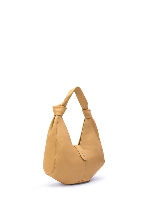 Nelli Bisque Pebble Hobo Bag