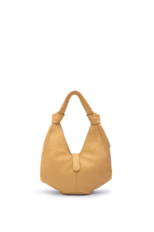 Nelli Black Pebble Hobo Bag