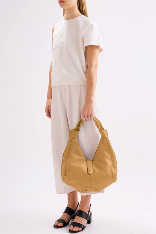Nelli Large Bisque Pebble Hobo Bag